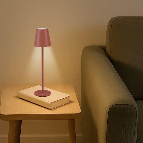 Lampe de table rechargeable, éclairage LED sans fil, intensité réglable, port USB inclus – portable pour bureau, table de chevet ou usage extérieur (1/5)