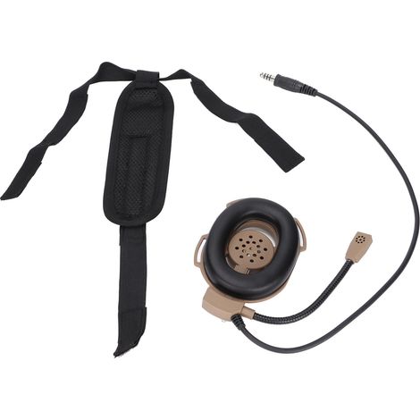In-Ear-Kopfhörer für Motorradhelme, Militärstandardformat, gelber Stecker (1/5)