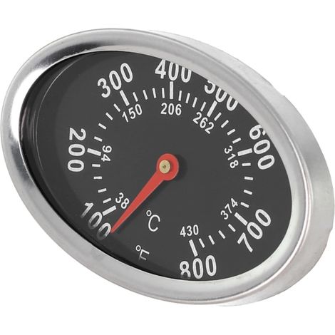Metallthermometer – 1 Stück – Für Weber Q2000 Family Q Baby Q – Präzise Messung – Silber – 75 mm (1/5)