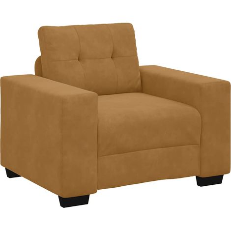 Maison Exclusive - Divano Sedia Marrone 100x78x80 cm Velluto