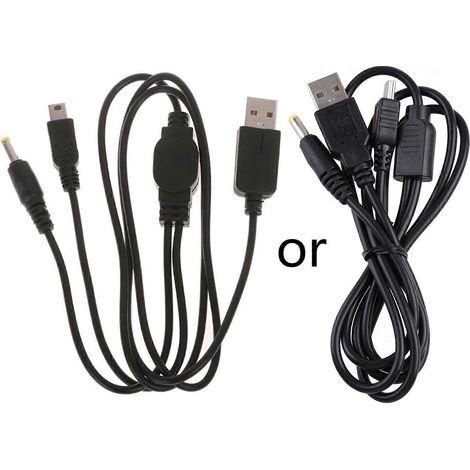 Stromkabel/Ladekabel für PSP 3000, 2000, 1000, Elektronik-Datensynchronisationskabel (1/5)