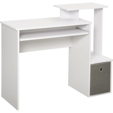 Scrivania da Ufficio 100x40x86,6 cm in Truciolare Bianco (1/5)