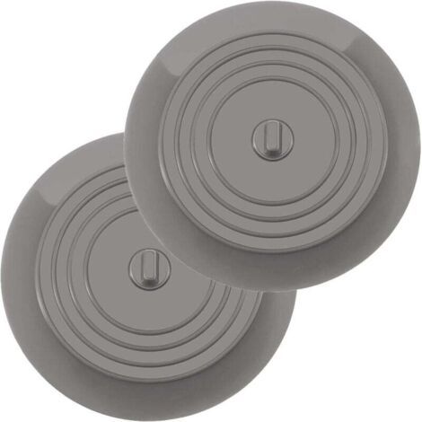 Confezione da 2 tappi per vasca in silicone, universali per cucine, bagni e lavanderie (15,3 cm/6 pollici)
