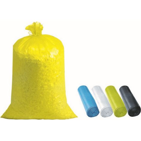 50ROTOLI SACCO PER NETTEZZA URBANA cm. 72x110 (rot. 10 pz) col. Giallo
