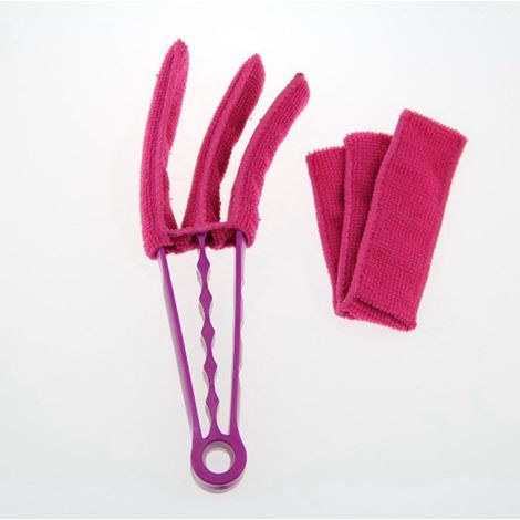 Nettoyant pour stores, volets de fenêtre, climatiseur, outil de dépoussiérage pour nettoyage à sec et humide (1/5)