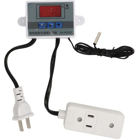 Thermostat numérique de précision 0.1°C, interrupteur régulateur 1500W, fiche américaine 110-220V (1/5)