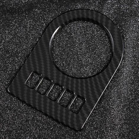 Cadre de cache de panneau de commande de boîte de vitesses style fibre de carbone, compatible avec Jaguar XF, XE, XJL, XJ, F, PA, CE, F-Pace