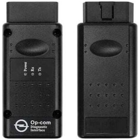 QORVA-OPCOM 2012V CAN OBD2 Testeur de diagnostic de diagnostic USB Firmware V1.99, Noir