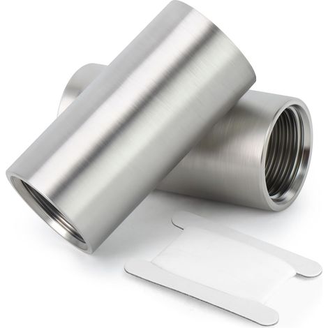 2 pièces 50mm 1 "x 1" mâle BSP Mamelon Tuyau coulé 304 raccords de tuyauterie en Acier Inoxydable 1"F-1"F (1/5)