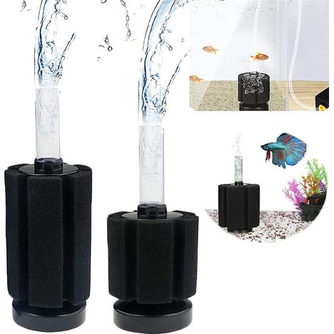 Lot de deux filtres noirs pour aquarium (1/5)