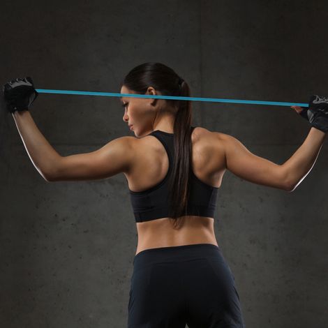 Bande Élastique de Fitness en Silicone Bleu - 2 Pièces pour Musculation, Yoga et Étirement Résistant