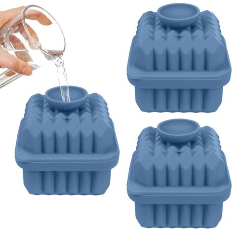 à Glaçons 3 Moules Silicone Portables Réutilisables Losange (1/5)