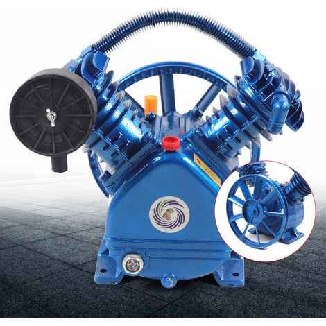 21 CFM V-Twin-Zylinder 3 PS zweistufiger Luftkompressor-Pumpenkopf 175 PSI NEU (1/5)