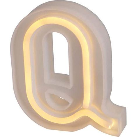 Lettere luminose neon a led luci alfabeto Q luminoso per decorazione casa compleanni nozze festa bar eventi luce calda (1/5)