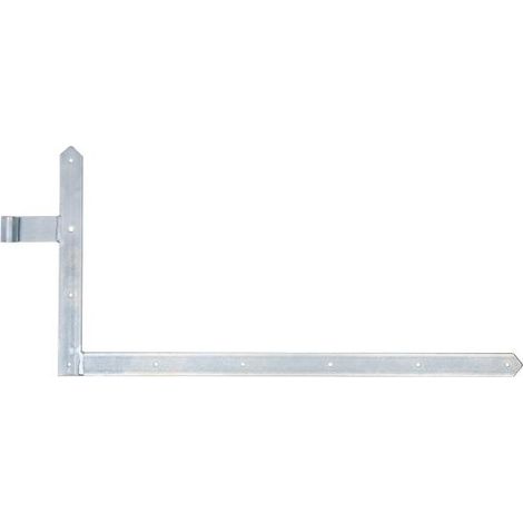 GAH Alberts  Bisagra de  puerta en  ángulo 400x800x40x105mm  acero galvanizado  amarillo con  bisagra inferior  izquierda de  5mm -  313135 (1/3)