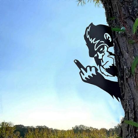 Décoration murale Sasquatch, plaque en métal, ornement d'intérieur/extérieur de style ferme (1/5)