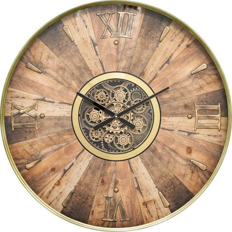 Horloge Murale Mécanisme "Keane" 80cm Marron (1/5)
