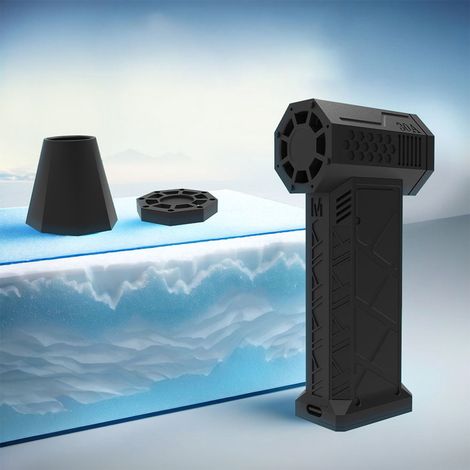 Turbo Fan - 4000 mAh Rechargeable Air Duster - 130000 RPM Portable Blower for Electronics Cleaning - Indoor Outdoor Car Office Use - 1 Unit (1/5)