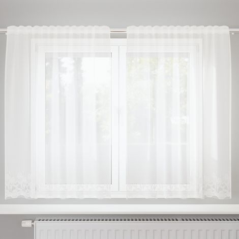 Cortina de Encaje con cortinas 150x180cm Poliéster vidaXL (1/5)