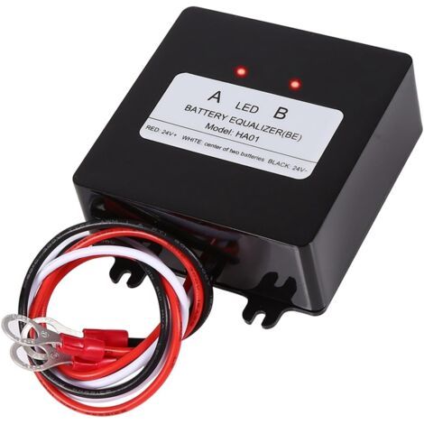 Sollbry Égaliseur de Batterie, HA01 Batterie Égaliseur 2x12V Batterie Equalizer Équilibreur de Batterie Solaire pour Chargeur de Batterie au Plomb (1/5)