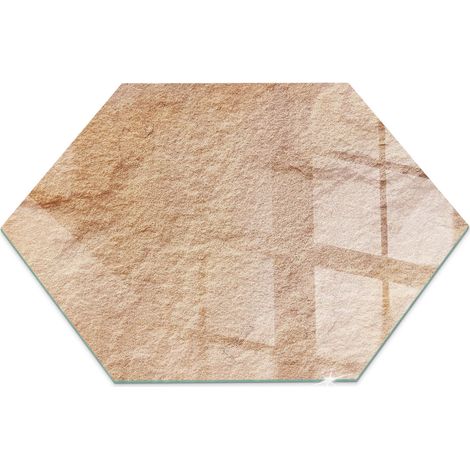 Plaque de protection de sol en verre trempé pour cheminée ou poêle à bois pare-feu contre les étincelles Texture de pierre naturelle h40 cm (1/5)