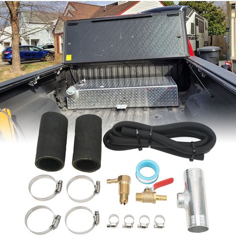 Kit de montage auxiliaire pour réservoir de carburant diesel 11025, réservoir de carburant à alimentation par gravité (1-1/2 pouce), argent (1/5)