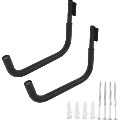 1 paire de supports muraux pour kayak en acier avec mousse protectrice 99Lb crochets de garage universels pour canoë, planche à voile, surf (1/5)