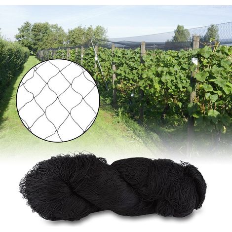 Filet robuste à mailles fines - 15,24 x 15,24 m - Filet de jardin - Filet pour arbres fruitiers - Filet de volaille pour fermes, viticulture et verger - 6 x 6 cm (1/5)