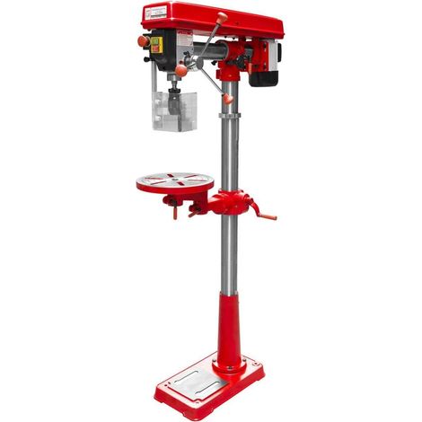 Holzmann – Perceuse à colonne 230V – Capacité de perçage 16mm – 5 vitesses de 500 à 2500 tr/min – Col de cygne 430mm – Table inclinable 360°
