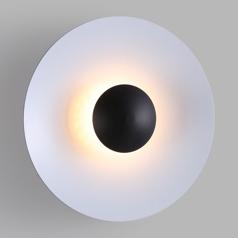 Aplique De Pared LED De Diseño "Larson" - 18W - Negro y