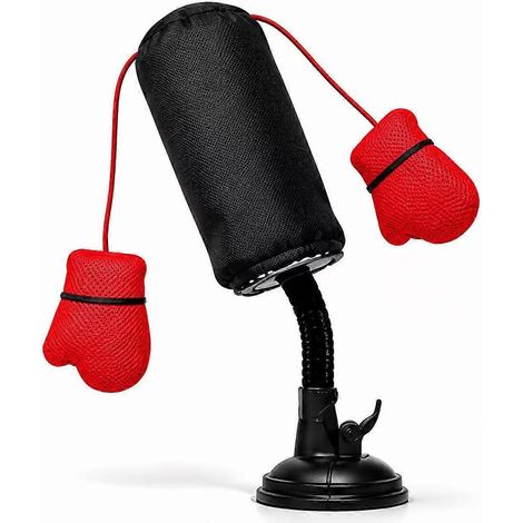 Sac de frappe pour chat, jouet de boxe interactif avec gants suspendus, base ventouse robuste en ABS, jouet oscillant pour chats d'intérieur (1/5)