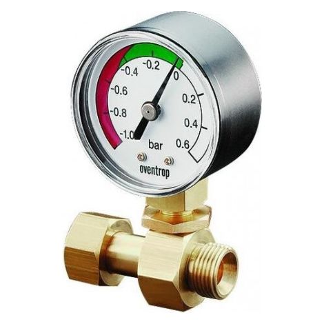 Manomètre de dépression avec raccord 3/8Z ÜMxG 3/8Z avec IK