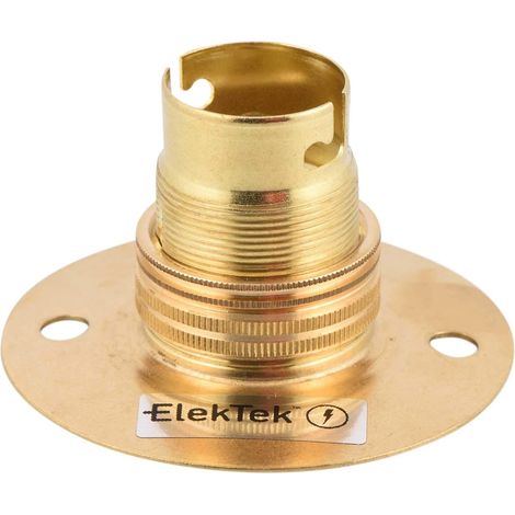Support de lampe laiton B22 - 1 pièce - Laiton massif - Fixation baïonnette BC 67mm - Plafonniers et appliques - Compatible boîte BESA (1/5)