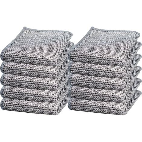 10 paños alambre acero, paños alambre acero húmedos secos, paños alambre acero, paños alambre acero arañazos, paños alambre acero reutilizables (1/5)