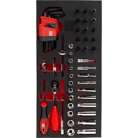 Jeu de douilles RS PRO 1/4'' Carré 52 pièces ( Prix pour 1 ) (1/5)