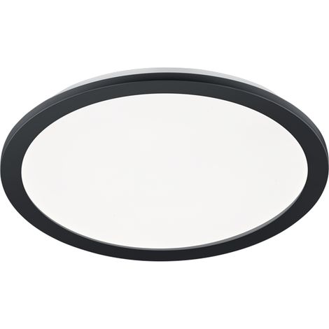 Plafoniera Led Interno Moderna Dimmer Tonda Nero Camillus GD Trio (1/2)
