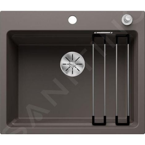 Blanco Etagon 6 - Évier en silgranit 600x510 mm, avec commande de vidage et accessoires, InFino, gris 527260 (1/3)
