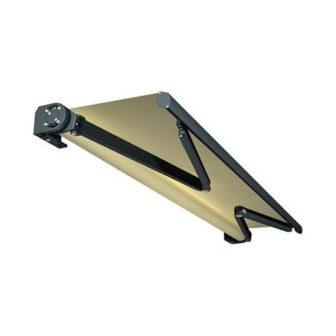 Store banne coffre intégral HEVOA (Manuelle - Gris anthracite RAL 7016 - Écru 250g/m² - 4.00 x 3.00 m) (1/2)
