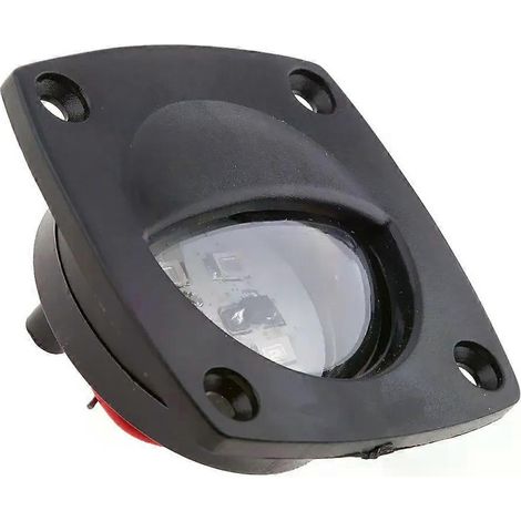 Plafonnier LED noir 12V pour camping-car, caravane, bateau ou nautisme (1/5)