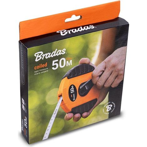 Maßband Bradas gelb 50 Meter PVC (1/3)
