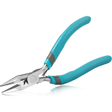 Pince à bec long de 15,2 cm avec cutter - Mini pince à bijoux - Petit coupe-fil - Outil professionnel de fabrication de bijoux - Fournitures de bricolage (1/5)