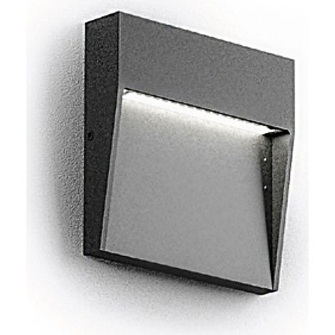 Applique esterno gea led sol q ges980 ges980c lampada parete moderna, tonalità luce 3000°k (luce calda)