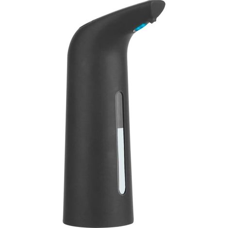 Automatischer Seifenspender mit Infrarotsensor, wasserdicht, 400 ml, schwarzes Gummi, für Küche und Bad (1/5)