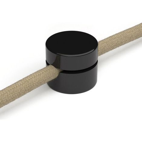 creative cables - Fissaggio a parete passacavo universale per cavo tessile a larga sezione 3x1 e 3x1,5 e per sistema EIVA - 2 pezzi