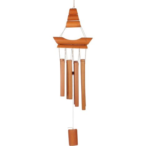 Carillon à Vent Bambou, Marron, 70 x 18 x 6 cm (1/5)