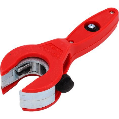 Coupe-tube à cliquet 8-29 mm, tube polyvalent pour couper les tuyaux en cuivre, PVC et plastique rouge (1/5)
