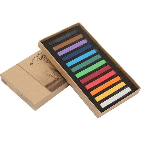 Bâtons de craie fluorescents jetables pour teinture capillaire, set de 12 crayons de peinture multicolores (1/5)