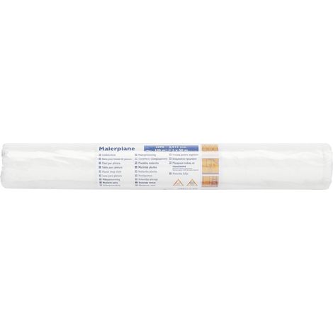 Malerplane LDPE 15 m² 2 x 50 m 100m², transparent sehr guter Schutz