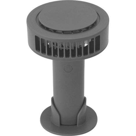 Ventilateur électrique portable à 3 vitesses, mini ventilateur de poche USB, gris, pour l'intérieur et l'extérieur (1/5)