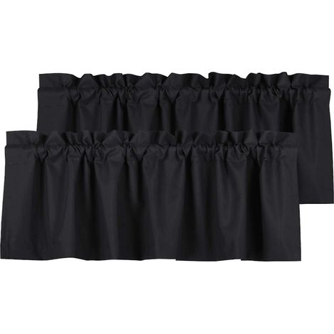 cantonnière occultante imperméable et souple à œillets pour cuisine et salle de bain (1/5)
